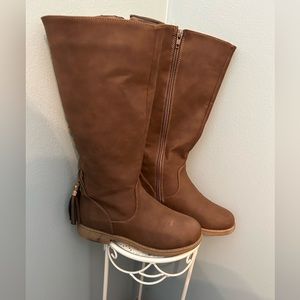 Girls Lace up Tall Boots